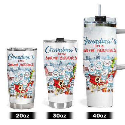 Grandma's Little Snow Buddies | Personalized Stainless Steel Tumbler JSSSTPN2585T