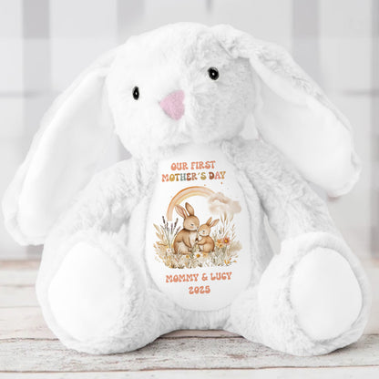 Our First Mother's Day - Personalized Stuffed Bunny