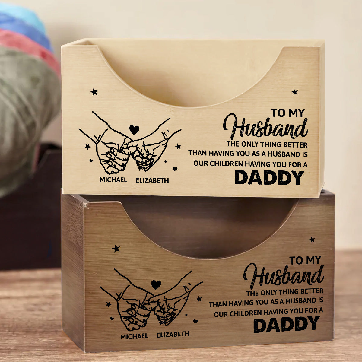 To My Husband | Personalized Cap Holder