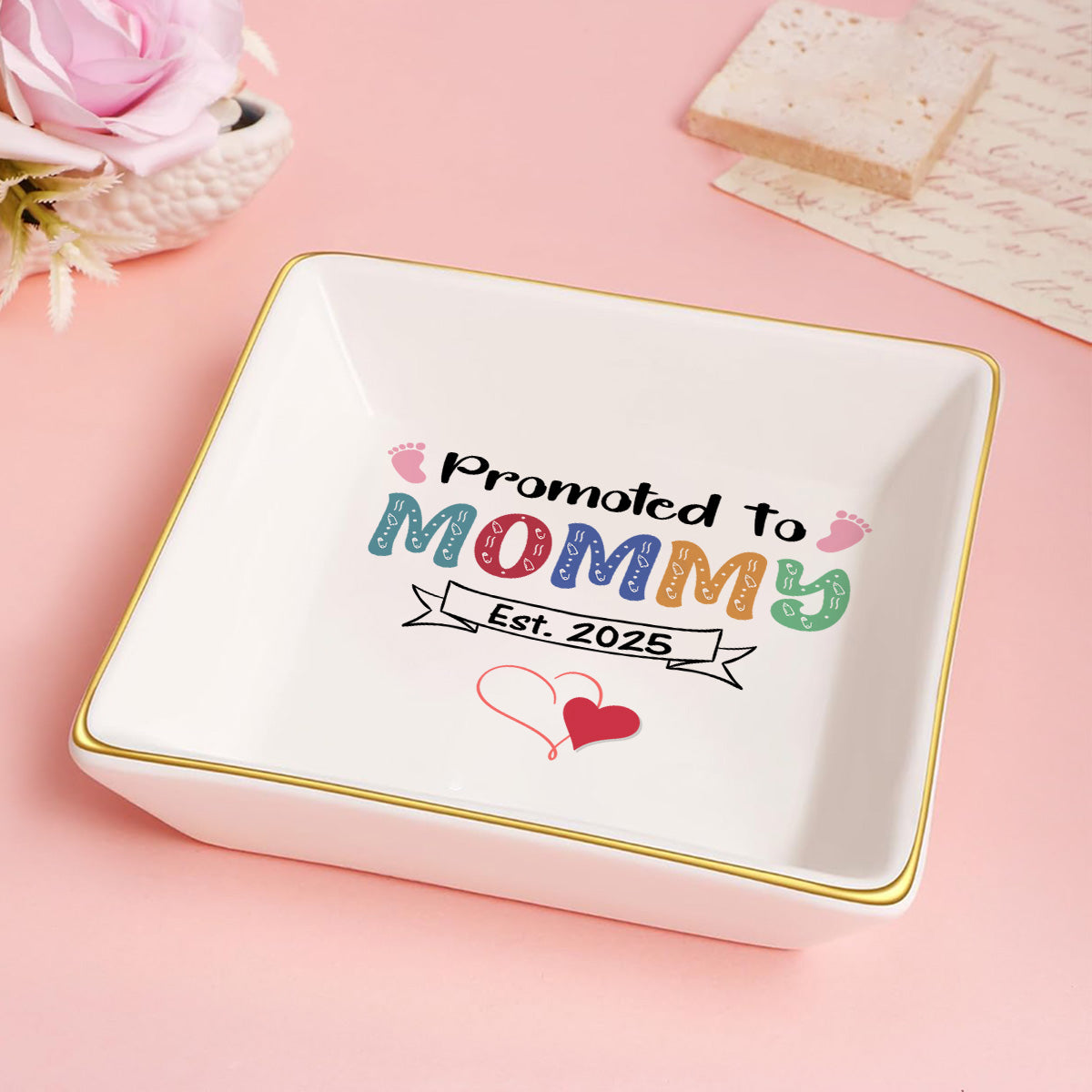 Promoted To Mommy | Personalized Jewelry Dish