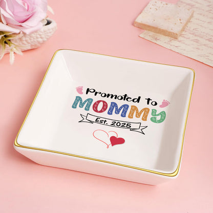 Promoted To Mommy | Personalized Jewelry Dish