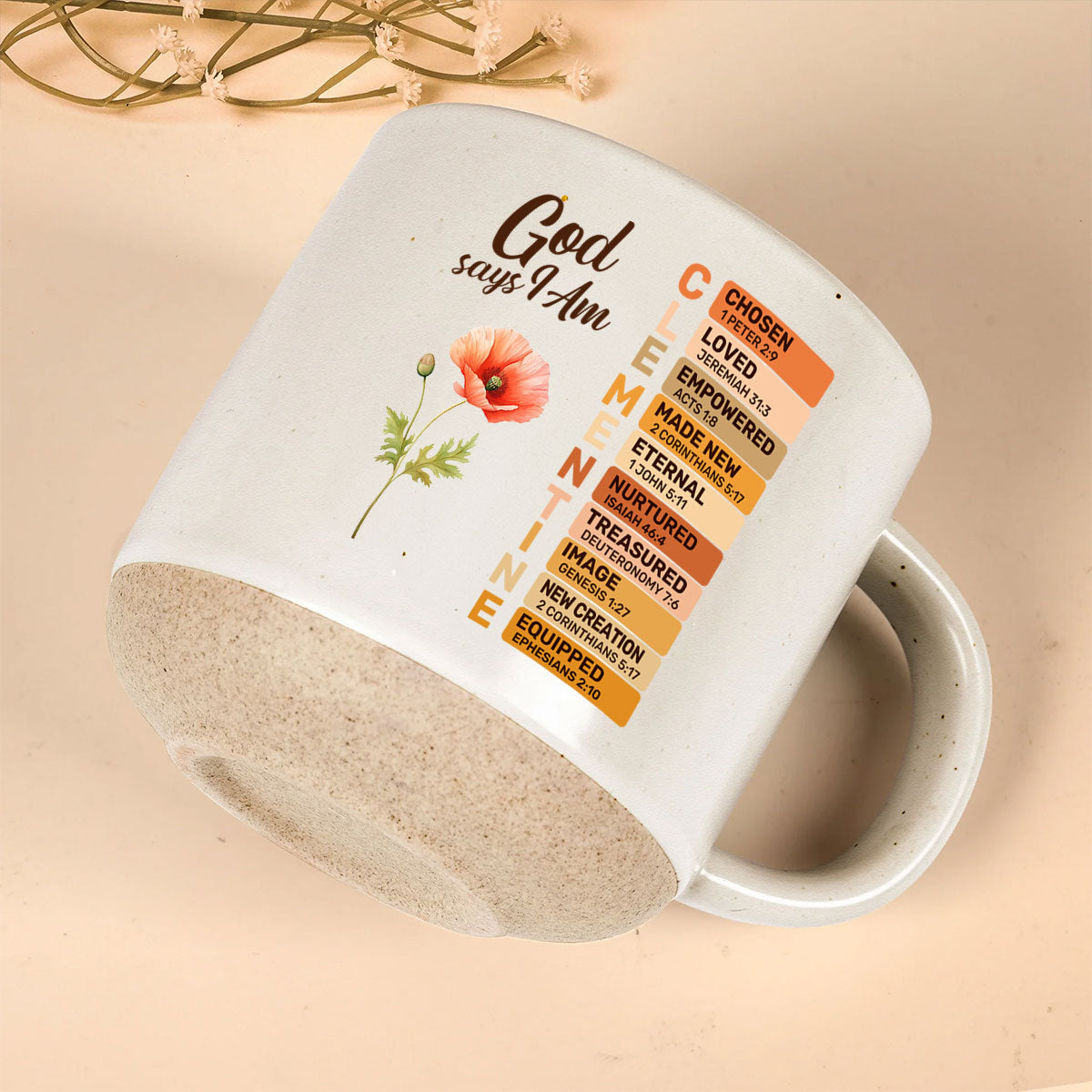 God Says I Am | Personalized Pottery Mug