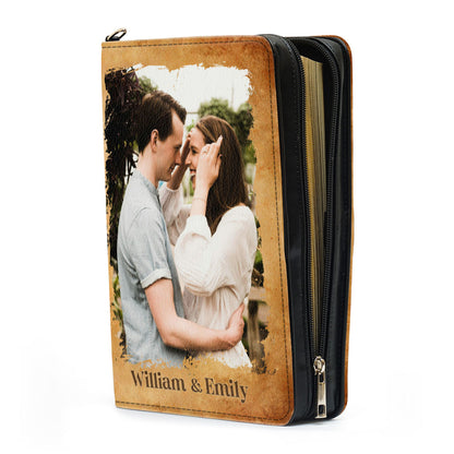 God Blessed The Broken Road | Personalized Bible Cover JSBCHLH1351M