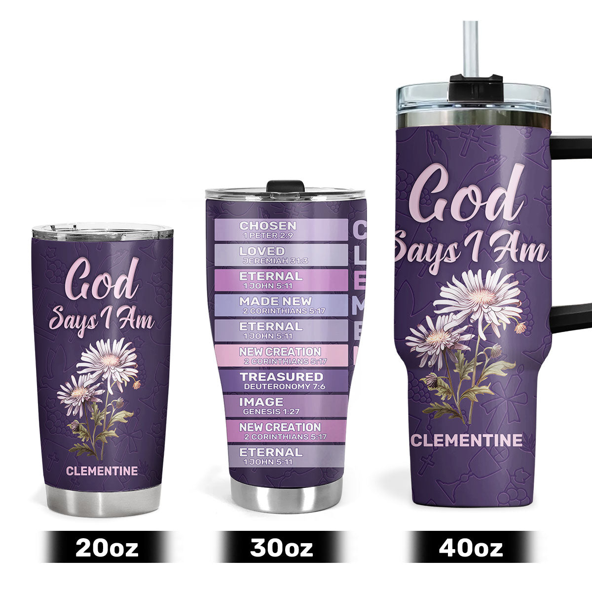 What God Says About You | Personalized Stainless Steel Tumbler JSSSTPN2867D