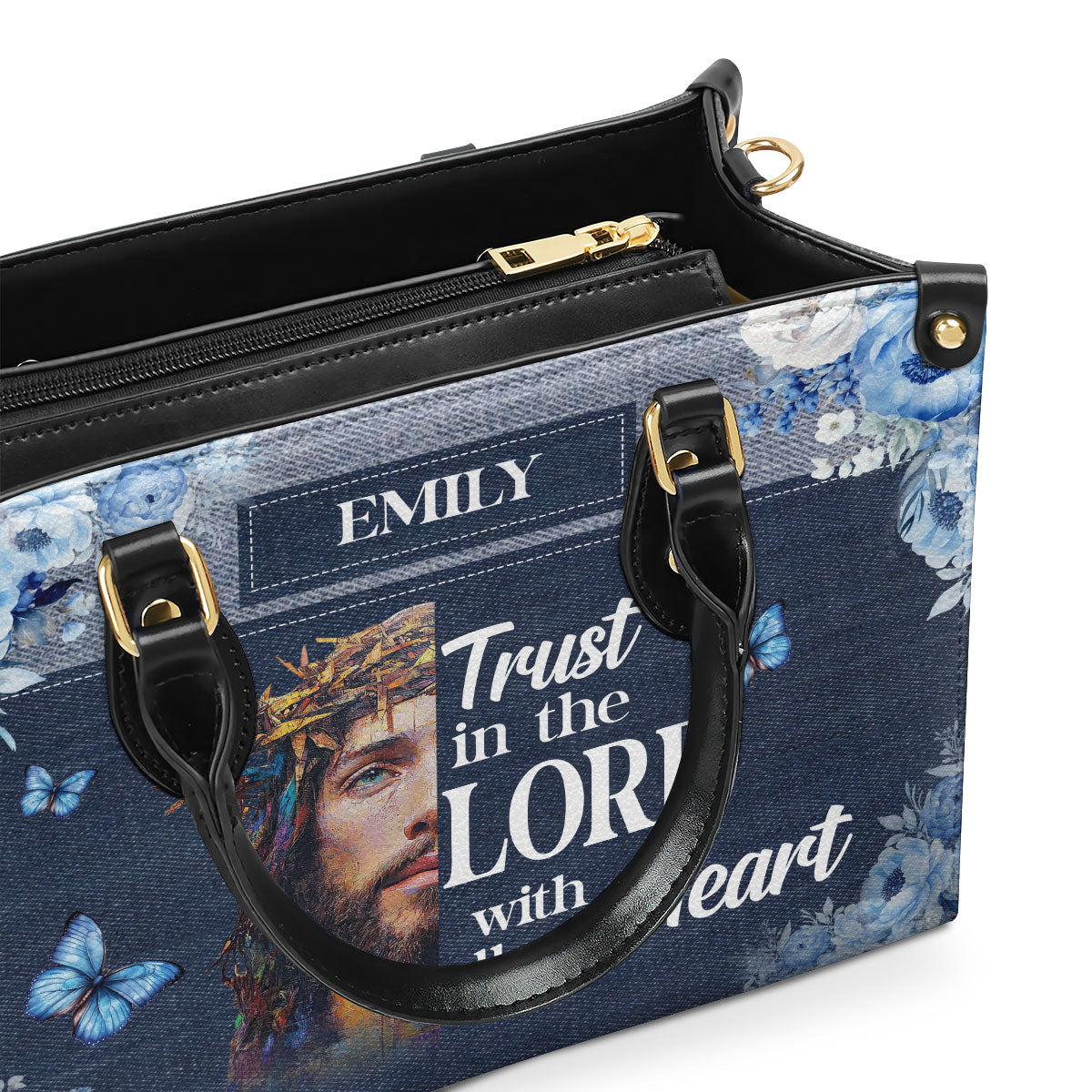 Trust In The Lord With All Your Heart | Personalized Leather Handbag