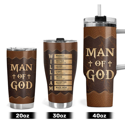 Man Of God | Personalized Stainless Steel Tumbler