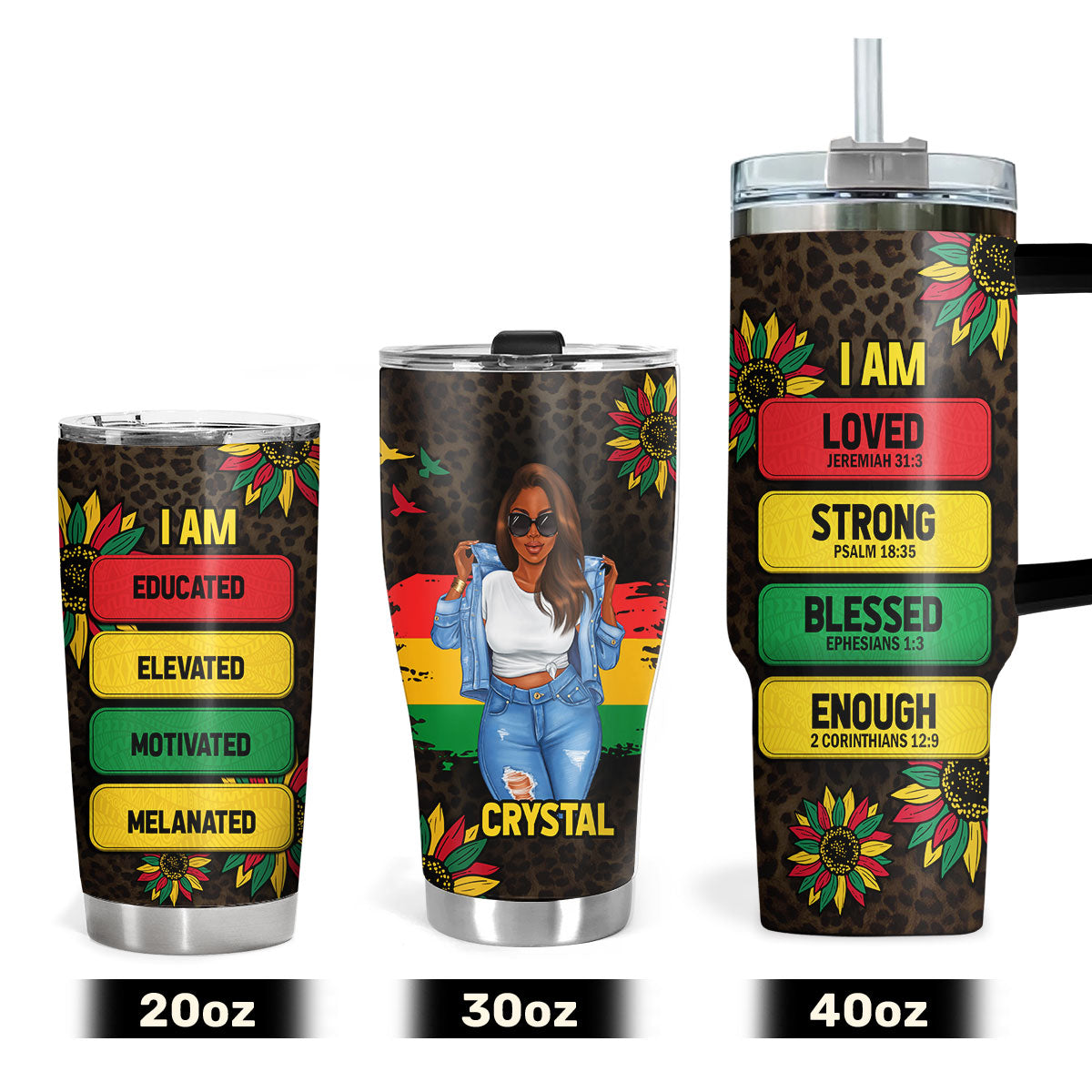 I Am | Personalized Stainless Steel Tumbler JSSSTH873