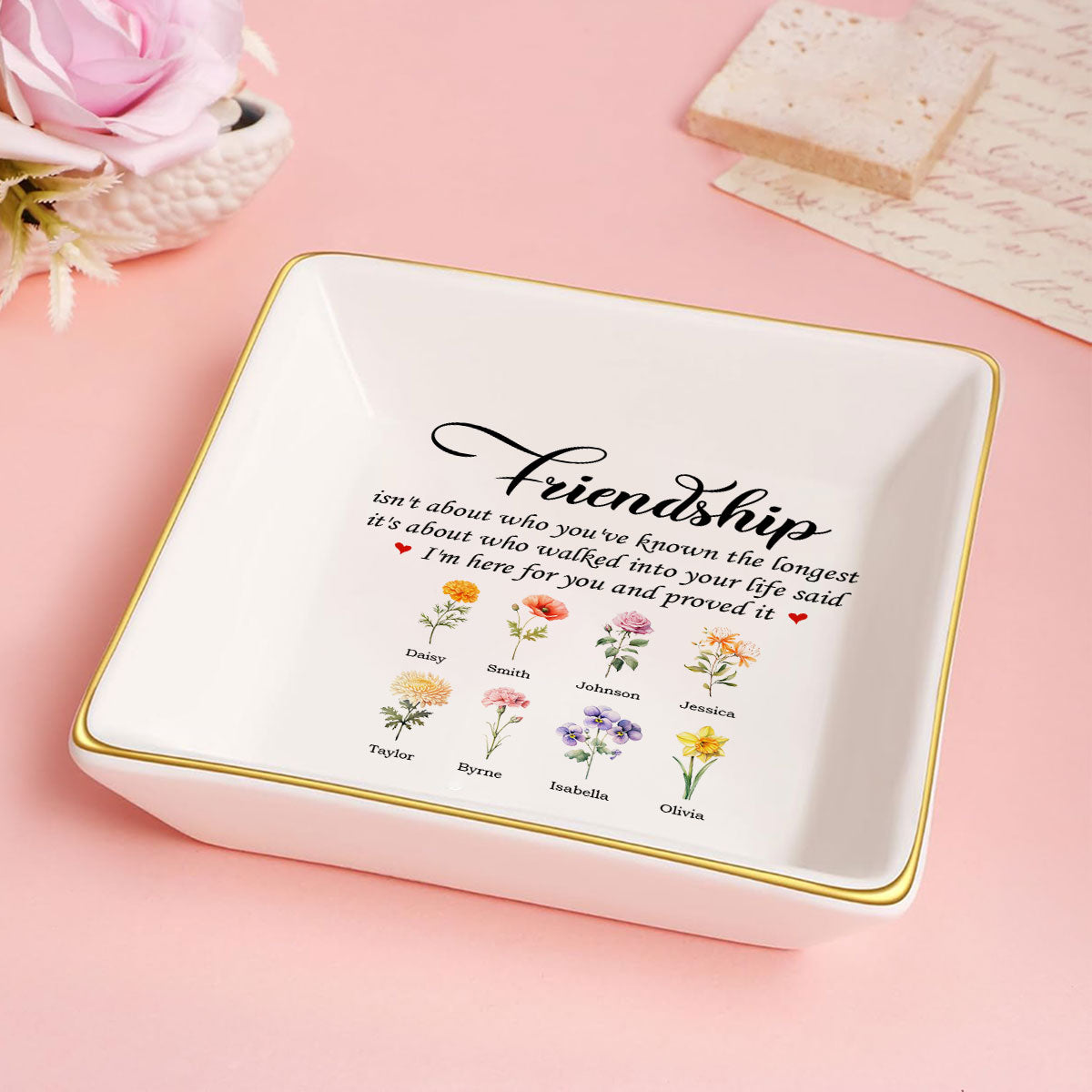 Friendship | Personalized Jewelry Dish JSJDPL2162M