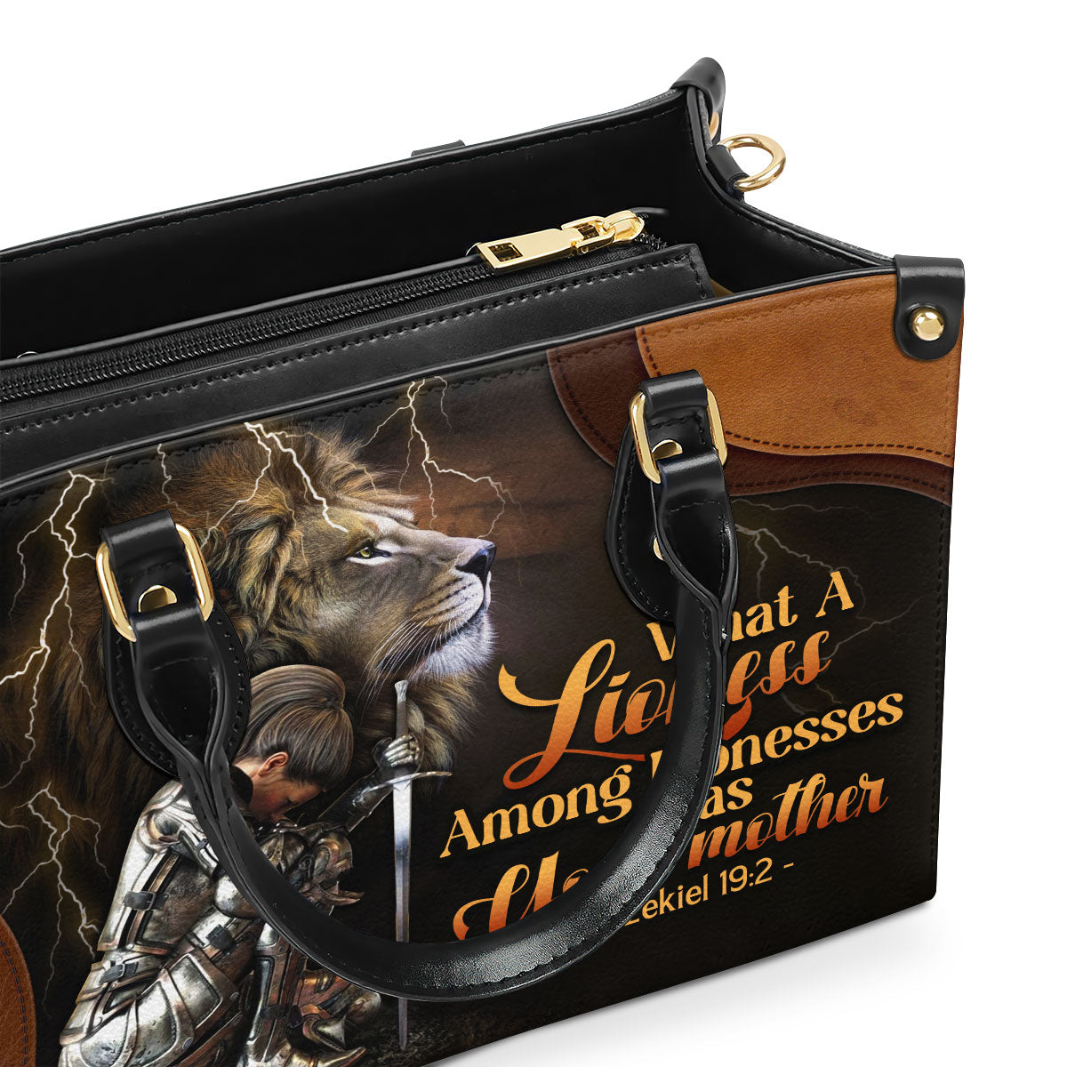 What a Lioness Was Your Mother | Personalized Leather Handbag