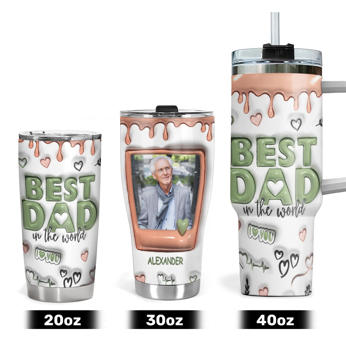 Best Dad In The World | Personalized Stainless Steel Tumbler SSTM1020