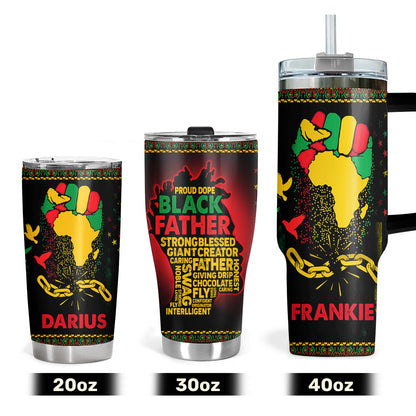 Juneteenth Tumbler | Personalized Stainless Steel Tumbler JSSSTH874