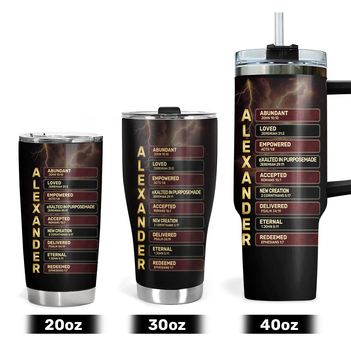 He Who Kneels Before God  | Personalized Stainless Steel Tumbler