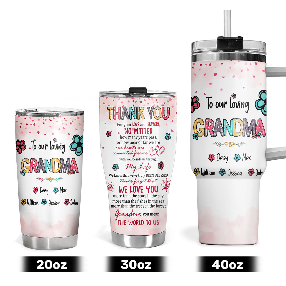 To My Nana | Personalized Stainless Steel Tumbler JSSSTPL2394D