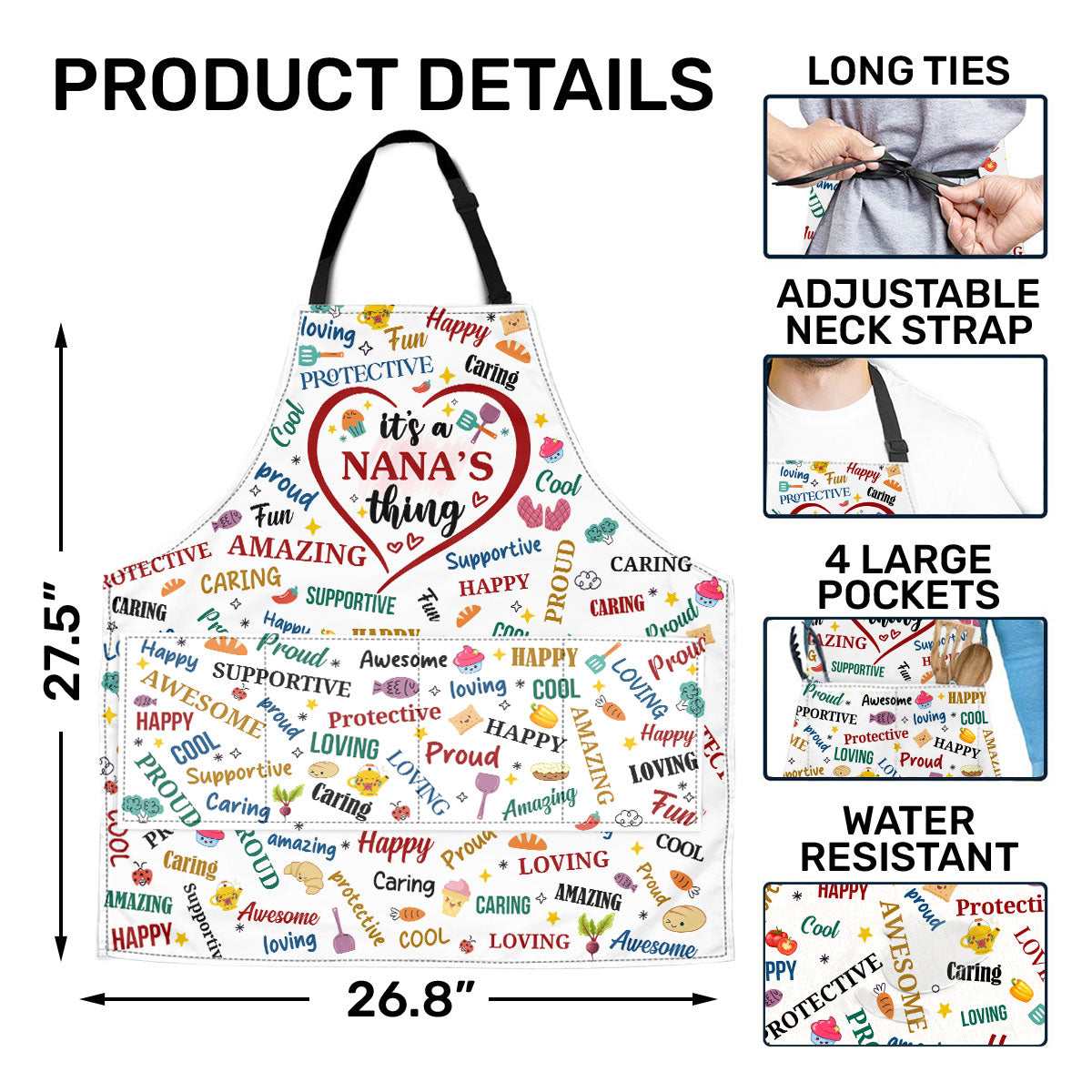 It's A Nana Thing | Personalized Apron With Pocket
