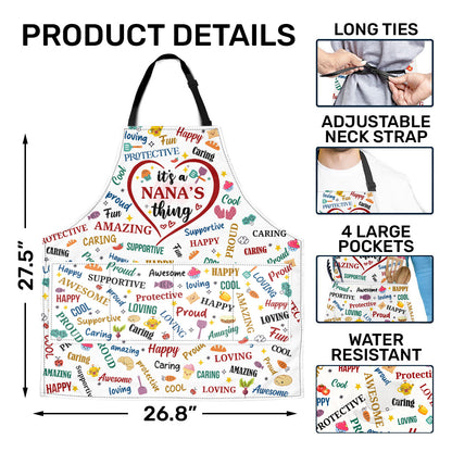 It's A Nana Thing | Personalized Apron With Pocket