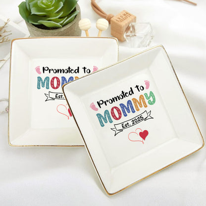 Promoted To Mommy | Personalized Jewelry Dish