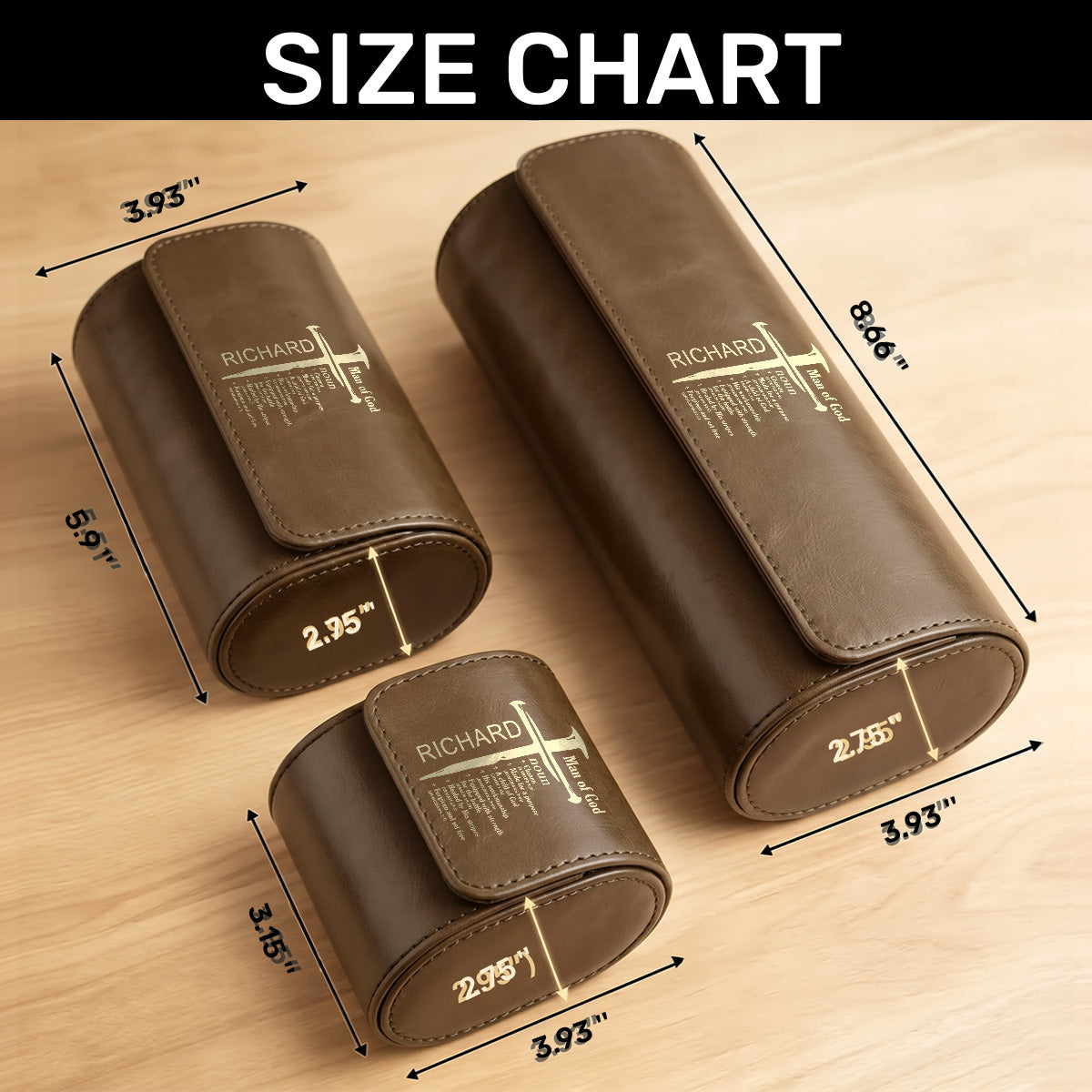 A Child Of God | Personalized Leather Watch Case