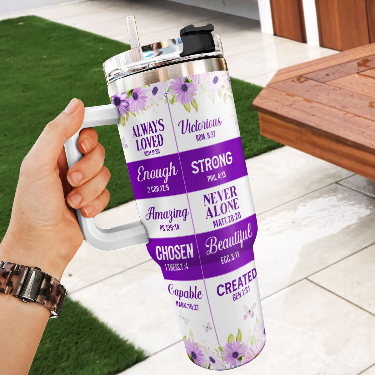 God Says You Are | Personalized Stainless Steel Tumbler JSSSTPH2357L