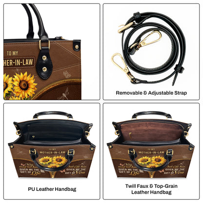 Thank God Gift You To My Life | Personalized Leather Handbag