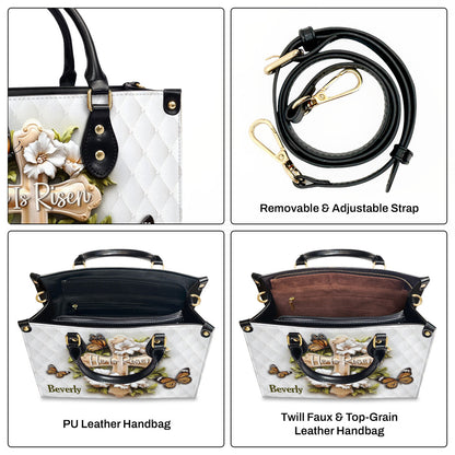 He Is Risen | Personalized Leather Handbag