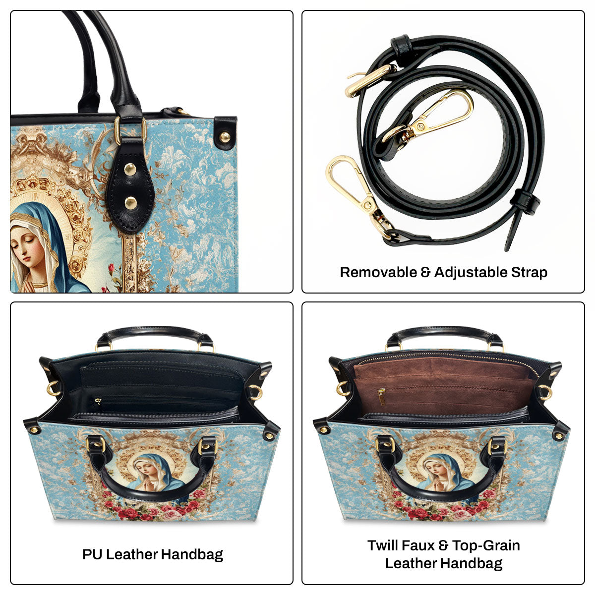 Our Lady of Grace | Leather Handbag