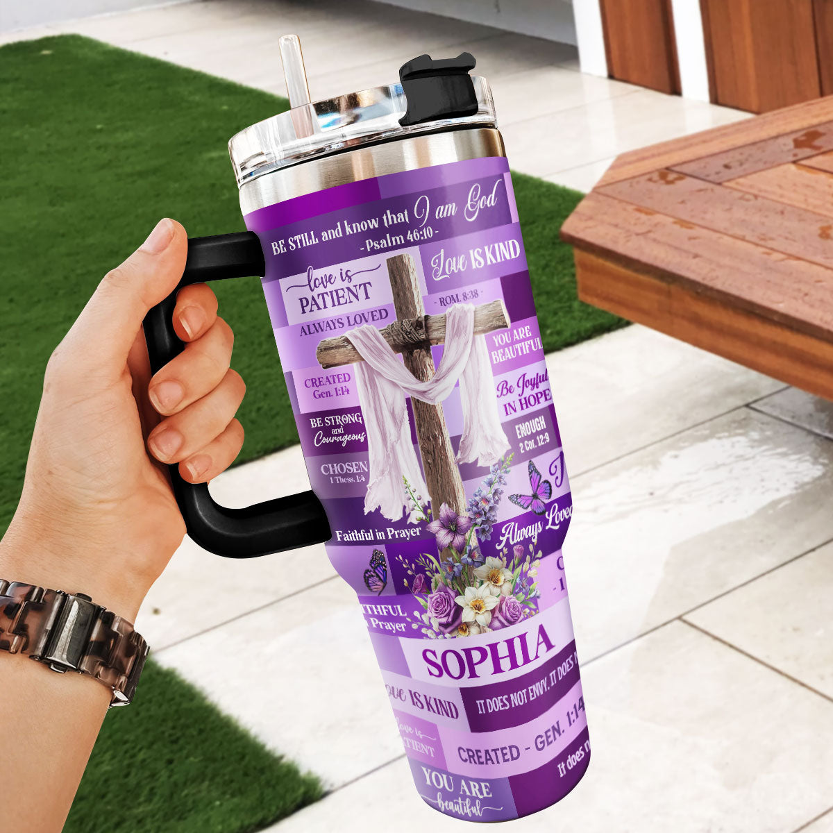 Be Still And Know That I Am God | Personalized Stainless Steel Tumbler