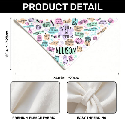 My Daily Bible Affirmations | Personalized Shawl Wrap