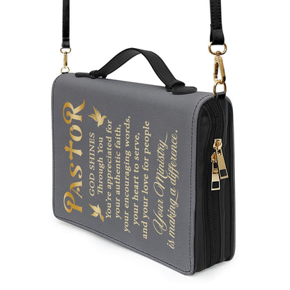 Jesuspirit | Grace And Peace | Personalized Zippered Bible Cover With Handle | Christian Inspirational Gifts For Pastor BCNAM1003B