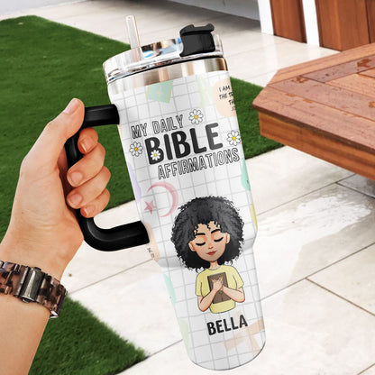 My Daily Bible Affirmation | Personalized Stainless Steel Tumbler JSSSTHLPA1462M