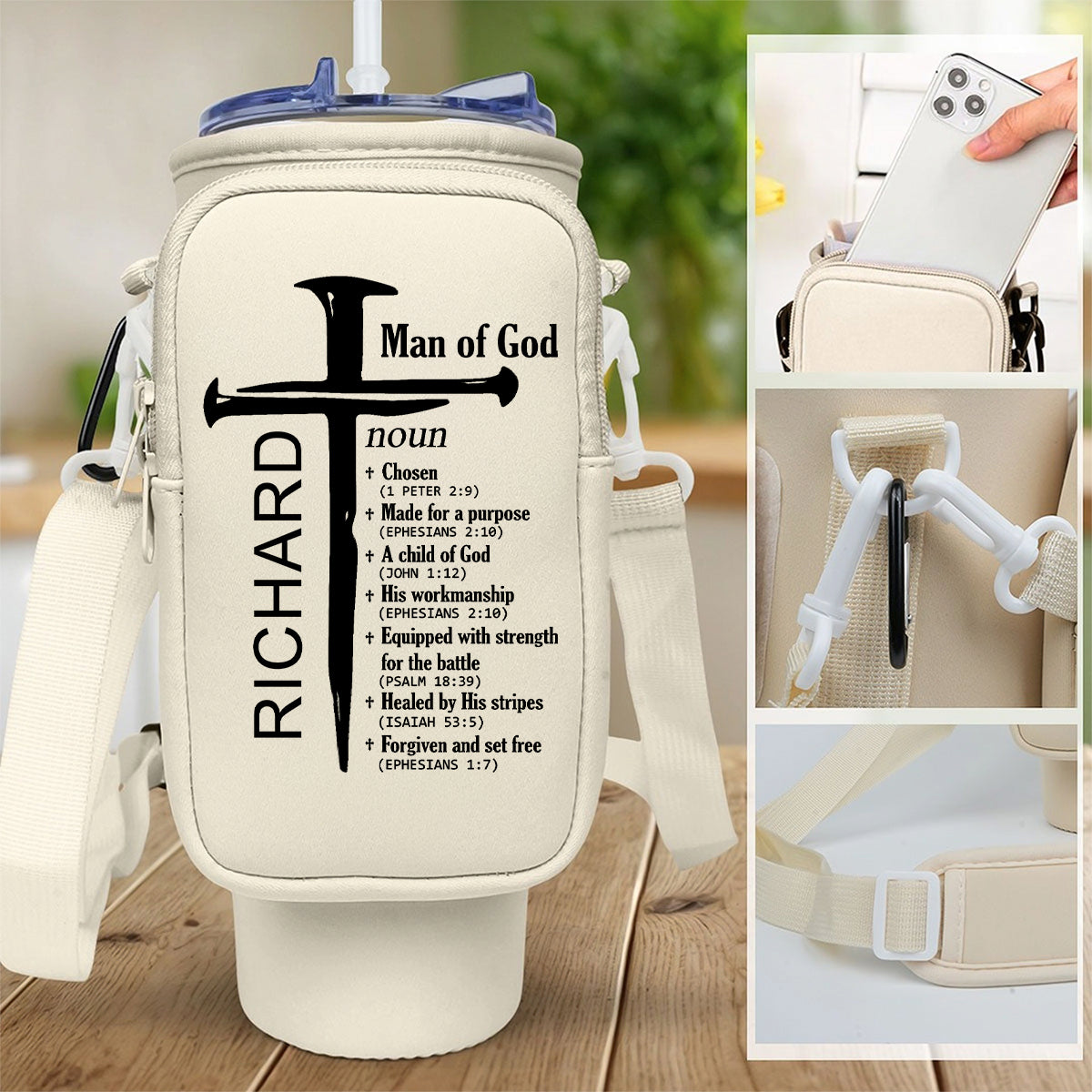 A Child Of God  | Personalized Tumbler Holder Bag