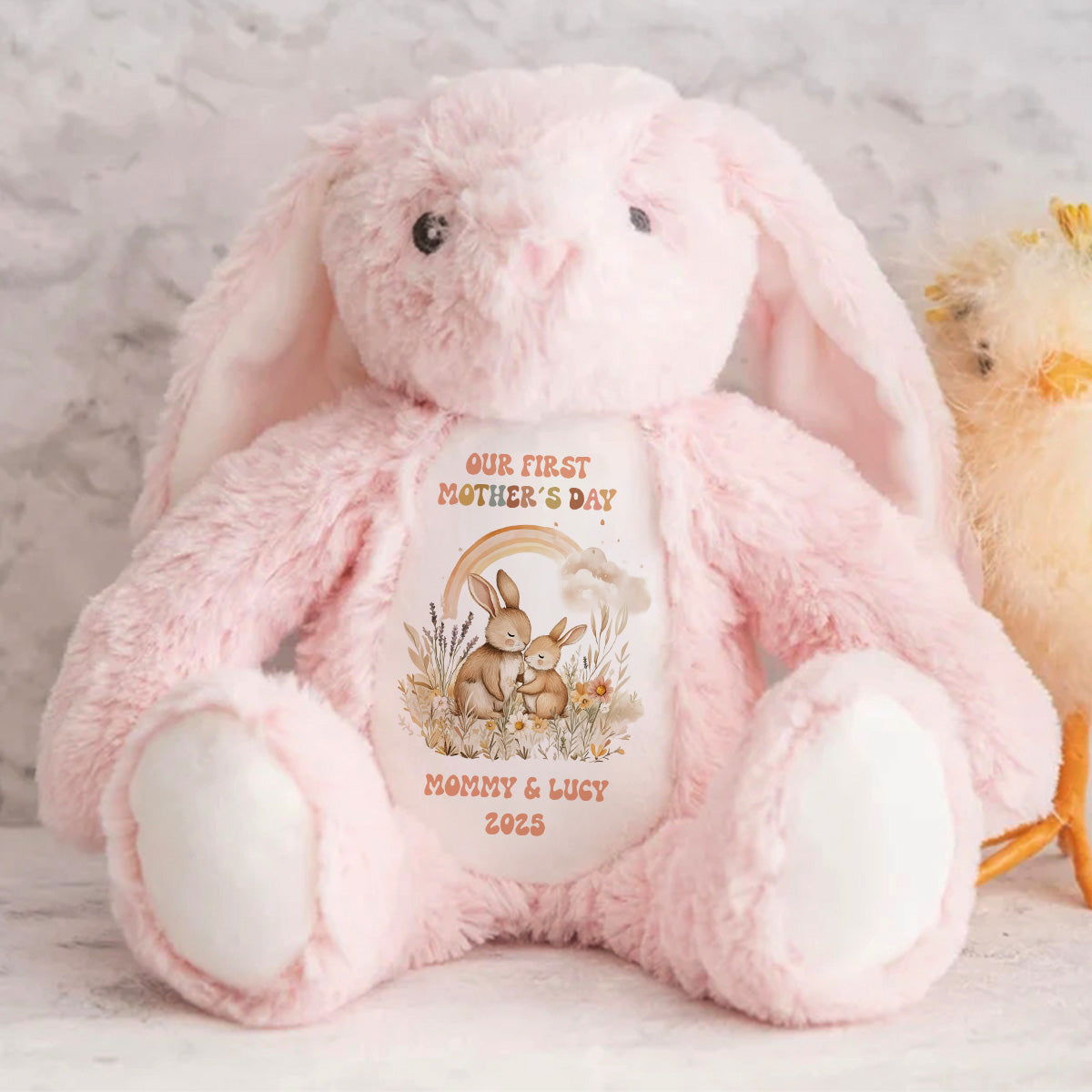 Our First Mother's Day - Personalized Stuffed Bunny