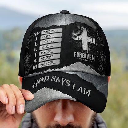 Forgiven Bible Verse | Personalized Classic Cap