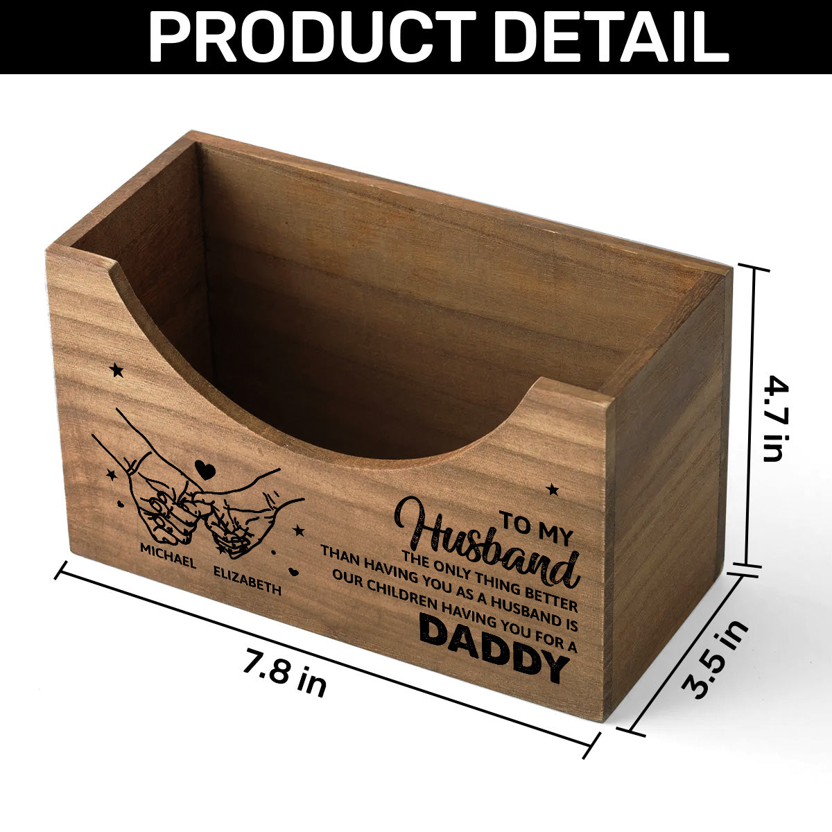 To My Husband | Personalized Cap Holder