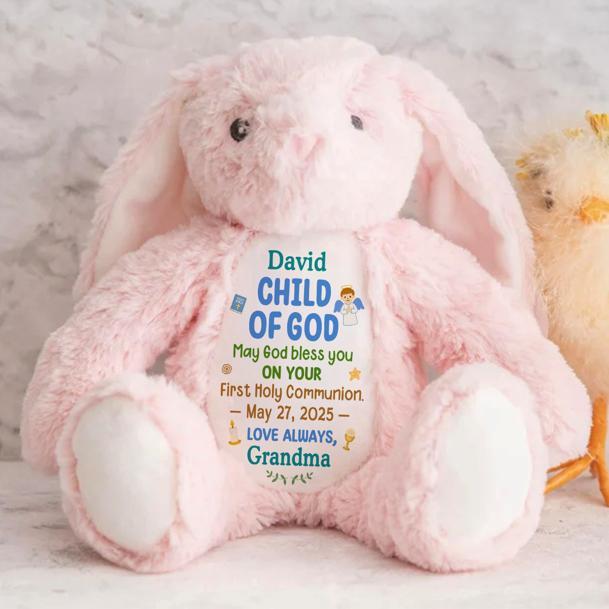 Chid Of God | Personalized Stuffed Bunny
