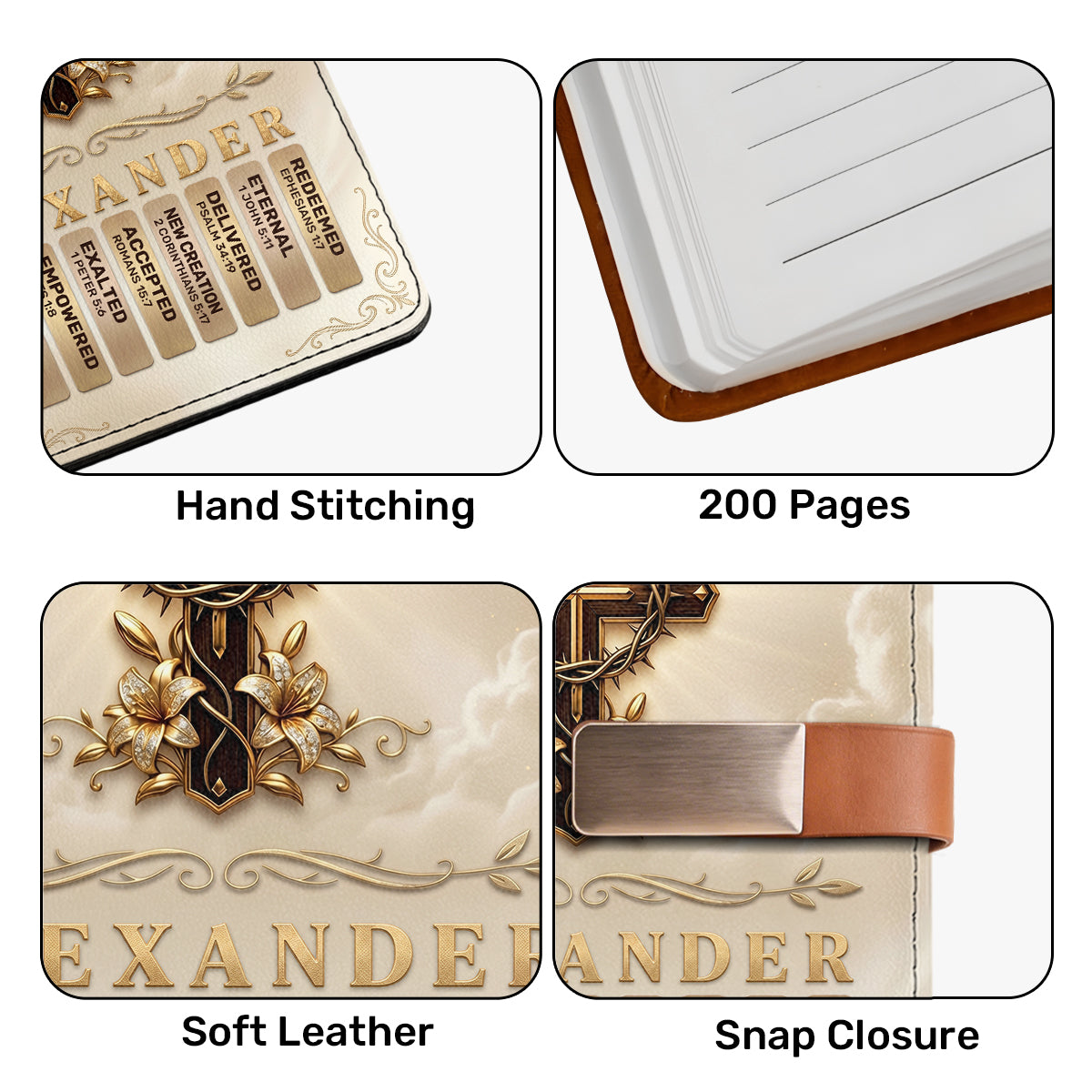 To Our Pastor For Having The Heart Of A Servant Leader | Personalized Leather Notebook & Pen Set