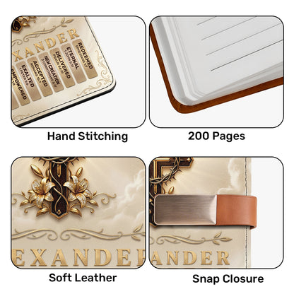 To Our Pastor For Having The Heart Of A Servant Leader | Personalized Leather Notebook & Pen Set