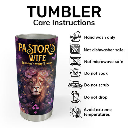 Pastor's Wife Appreciation Gift | Personalized Stainless Steel Tumbler