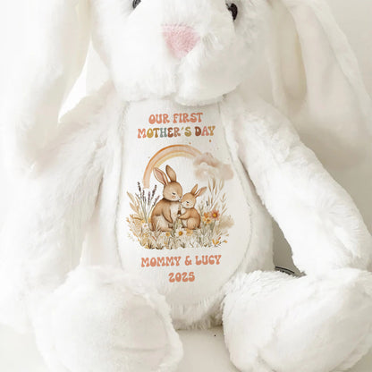 Our First Mother's Day - Personalized Stuffed Bunny