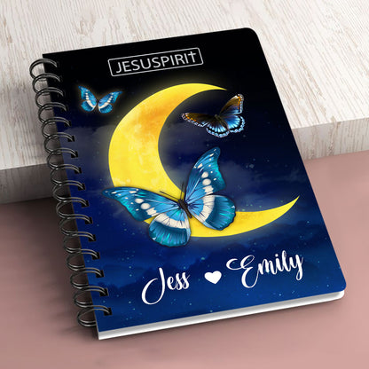 Stunning Personalized Butterfly Spiral Journal - I’m So Thankful That God Made You My Mom HIHN322