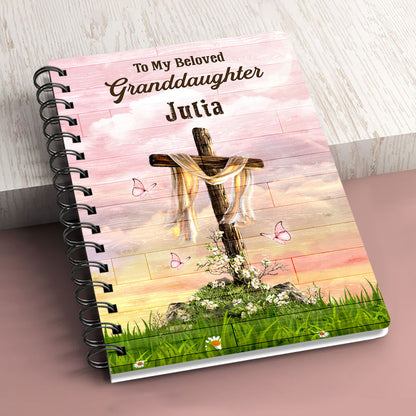 May This Gift Fill Your Heart With God’s Love Foreve - Adorable Personalized Spiral Journal HIHN171