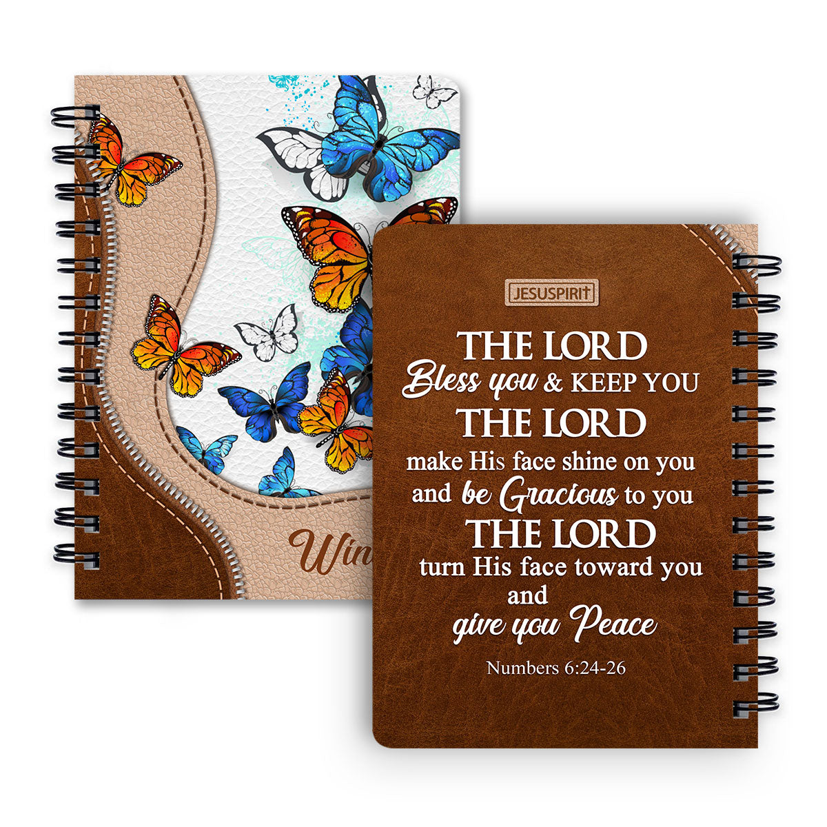 The Lord Make His face Shine On You And Be Gracious To You - Gorgeous Personalized Sunflower Spiral Journal NUH324