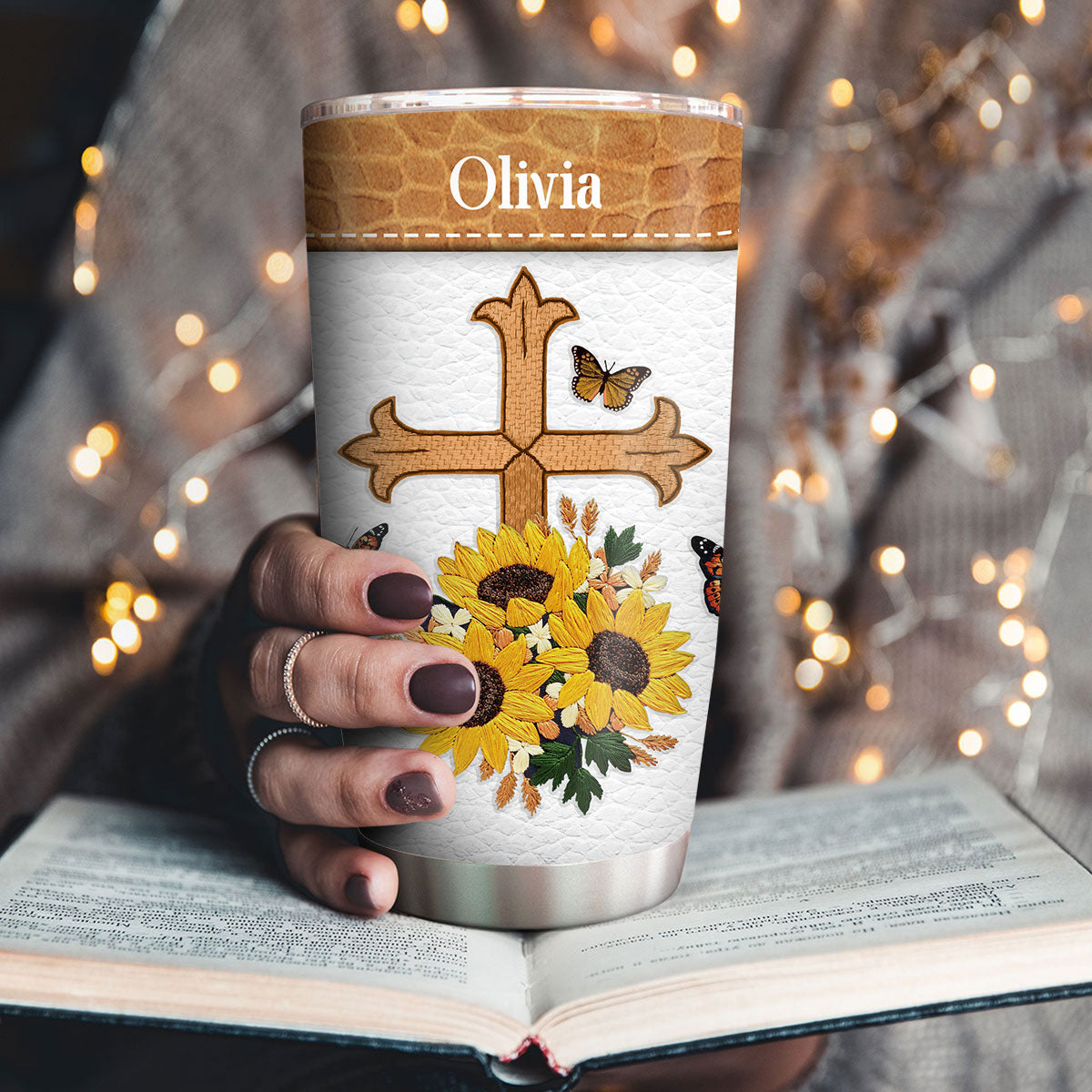 Personalized Stainless Steel Tumbler 20oz - This Is The Day That The Lord Has Made NUHN305