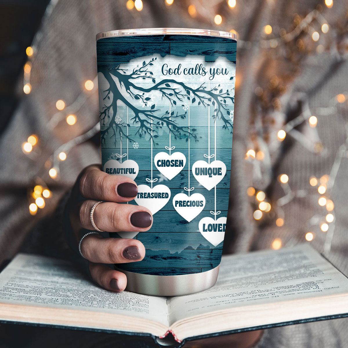 Special Personalized Stainless Steel Tumbler 20oz - God Calls You Precious NUHN186