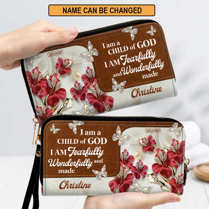 I Am A Child Of God - Awesome Personalized Butterfly Clutch Purse NUH303