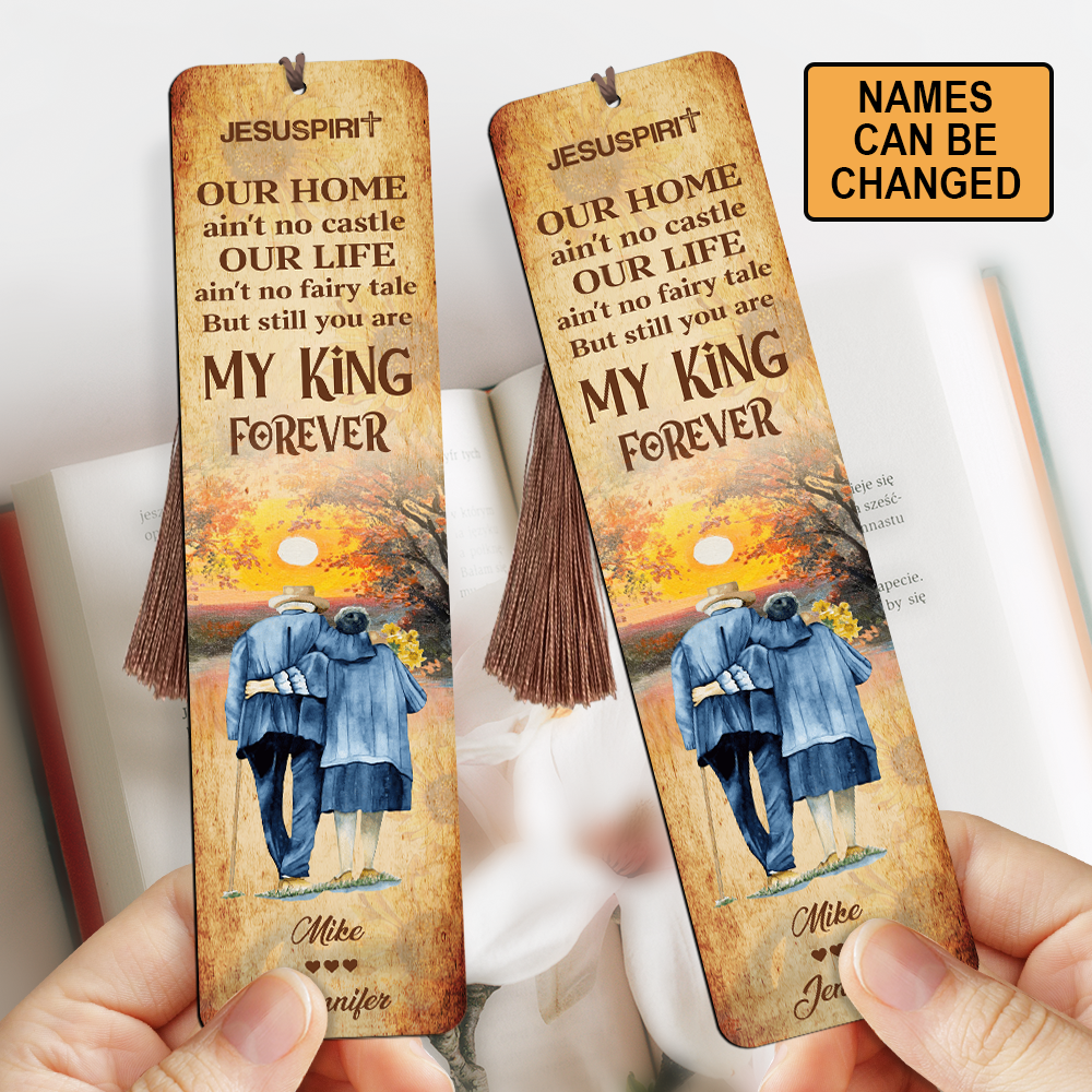 You Are My King Forever - Sweet Personalized Wooden Bookmarks NUHN283