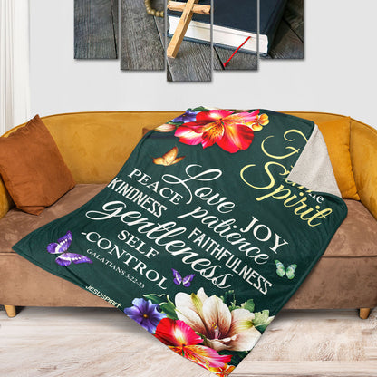 Jesuspirit | Galatians 5:22-23 | The Fruit Of The Spirit | Scripture Gifts For Christ Family | Fleece Blanket FBHN648