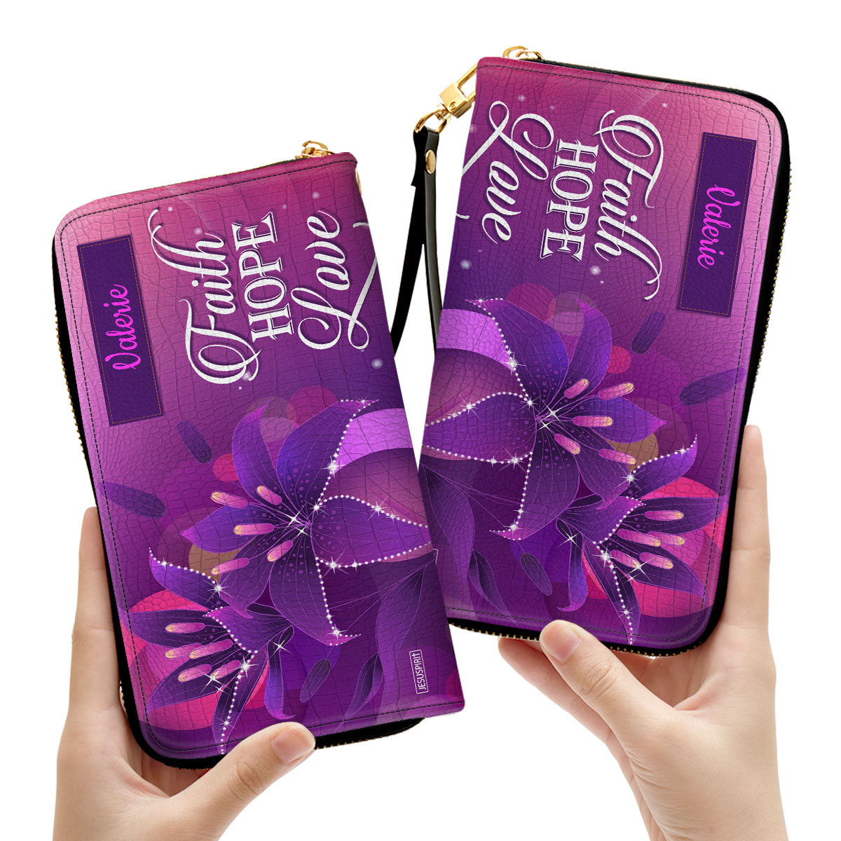 Must-Have Personalized Clutch Purse - Faith, Hope, Love H07