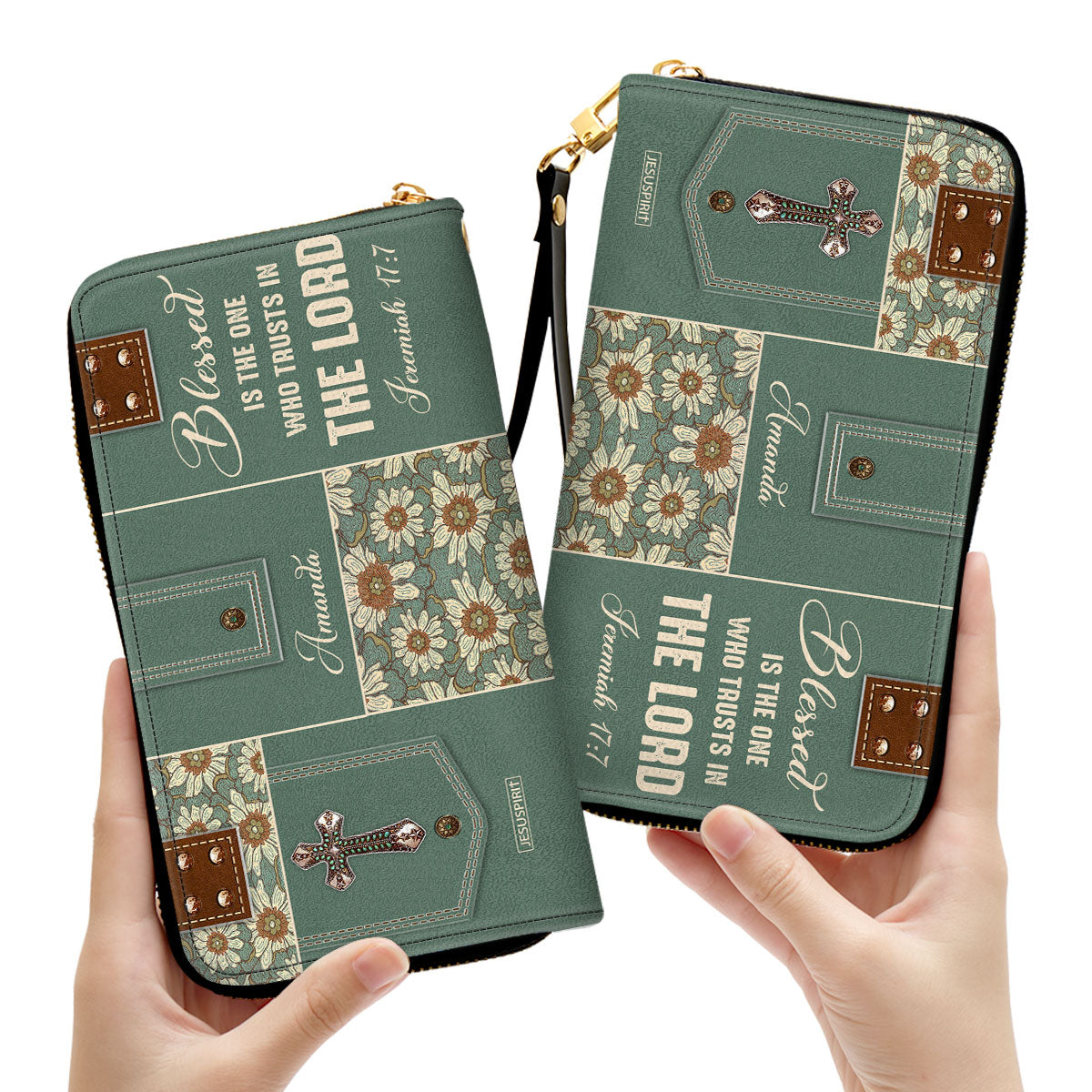 Blessed Is The One Who Trusts In The Lord - Adorable Personalized Clutch Purse NUM311