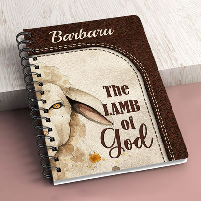 Lovely Personalized Spiral Journal - The Lion Of Judah The Lamb Of God HIHN319