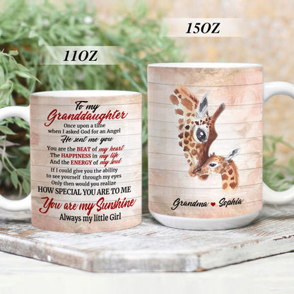 Meaningful Personalized White Ceramic Mug For Granddaughter - You Are Always My Little Girl NUH217